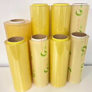 Phalate Free 12mic Pvc Film étirable Champignon Wrap Film avec trou pour garder les champignons frais - Product Image 6