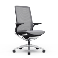 Nouvelle chaise de bureau ergonomique haut de gamme en maille, pivotante et réglable, avec dossier en alliage d'aluminium et coussin épais, pour cadre dirigeant de luxe