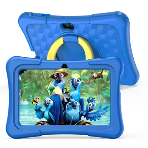 PRITOM K7 PRO Kid's Children Tablet 7inch Screen Unique Private Mold Silicone Design Educational Learning Android Kids Tablet