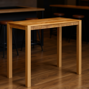 Solid Wood Mango Bar <b>Table</b> 44.1x21.7x42.5 Inches Durable Modern Rustic Design Commercial Furniture - Product Image 2