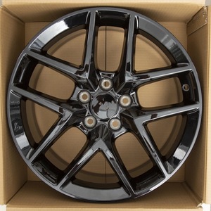 Nuovi Cerchi <span class=keywords><strong>in</strong></span> Lega di Alluminio 18x8 <span class=keywords><strong>Pollici</strong></span> per Auto, Finitura Nera, Modelli 2016-2024 - Product Image 1