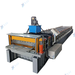 자동 서있는 솔기 지붕 시트 프로필 긴 자체 잠금 금속 타일 조인트 숨겨진 지붕 패널 롤 성형 기계 - Product Image 2