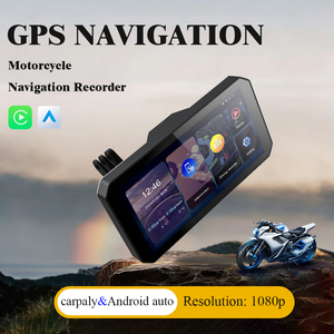 Gallop Sprite 6 pouces Carplay Moto DVR GPS Navigation IPX7 Étanche Sans Fil Android <span class=keywords><strong>Auto</strong></span> WiFi Carte Mondiale 1 An - Product Image 2