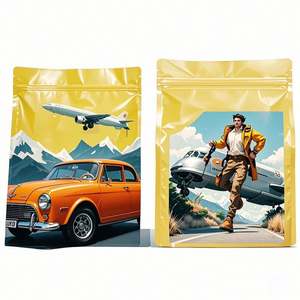 Sceau personnalisé à 3 côtés 3.5g sacs en mylar découpé par colorant impression par gravure impression personnalisée pour bonbons comestibles et emballage d'aliments pour animaux de compagnie - Product Image 2