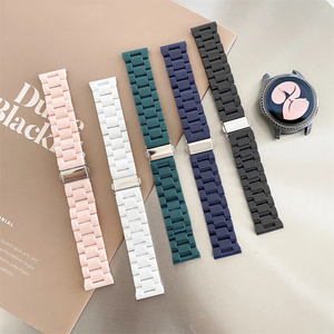 สายนาฬิกาสำหรับ <span class=keywords><strong>Samsung</strong></span> Galaxy Watch,สายนาฬิกา PC สีพื้นขนาด20มม. 22มม. สำหรับ <span class=keywords><strong>Samsung</strong></span> Galaxy Watch <span class=keywords><strong>4</strong></span> <span class=keywords><strong>Classic</strong></span> 46มม./42มม./แอคทีฟ2 40มม./44มม. <span class=keywords><strong>Gear</strong></span> S3 - Product Image 1