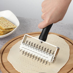 Herramienta para hornear de cocina de acero inoxidable 304, punzonadora de Pizza hecha a mano, <span class=keywords><strong>aguja</strong></span> para enrollar Pan para el hogar - Product Image 5