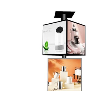 Qua biên giới ngoài trời vuông bên quảng cáo hộp đèn bảng hiệu Sáng tạo xoay dẫn nguồn ánh sáng Hộp đèn hiển thị ngoài trời - Product Image 5