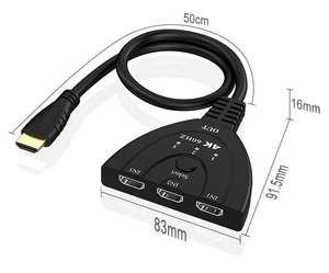 एचडी मी स्विच 4k 60 <span class=keywords><strong>hd</strong></span> my स्प्लिटर <span class=keywords><strong>3x1</strong></span> uhd पिंगटेल एचडी मी स्विचर - Product Image 4