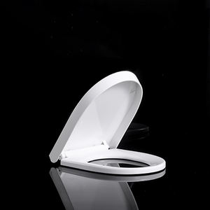 Cubierta de asiento de inodoro de plástico de caída lenta estándar europeo sanitario para baño cubierta de asiento de adulto en forma de U cubierta de asiento silencioso de cierre lento - Product Image 4