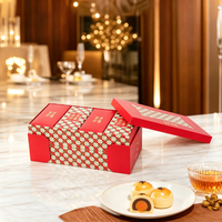 Boîtes rigides haut de gamme écologiques de qualité alimentaire pour cadeaux, pâtisseries, snacks, avec compartiments personnalisés, fourniture OEM, matériaux recyclés, pelliculage brillant