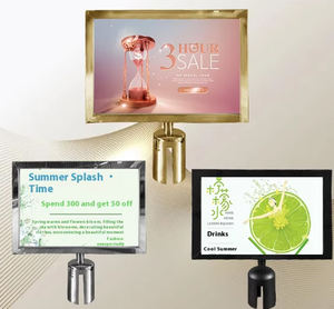 <span class=keywords><strong>A4</strong></span> Poste Signo Soporte <span class=keywords><strong>de</strong></span> acero inoxidable Poste <span class=keywords><strong>de</strong></span> doble cara Marco <span class=keywords><strong>de</strong></span> señal con cubierta - Product Image 4