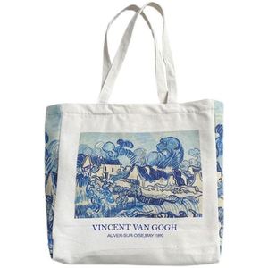 Sacs fourre-tout en toile géométriques de taille moyenne, design personnalisé, avec fermeture éclair, écologiques, résistants, réutilisables, pour courses, avec logo personnalisé - Product Image 3