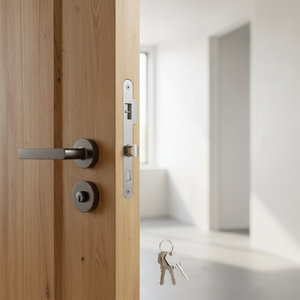 Serratura a Cilindro Europea NS 52X10500S2 in Stile Moderno, Lega di Alluminio, 3 Chiavi per Sicurezza Porta, Made in Italy - Product Image 3