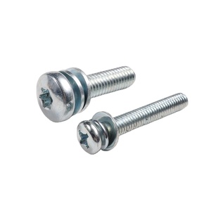 Thép carbon với kẽm mạ thép không gỉ bên ngoài răng máy giặt Pan đầu sem vít - Product Image 2