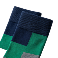 Chaussettes de travail pour hommes, en coton doux, respirantes, chaussettes habillées confortables et extensibles, chaussettes de bureau formelles pour gentlemen