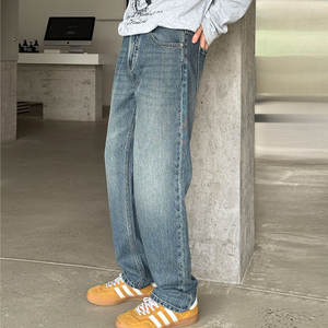 Nueva moda último diseño moda Y2K vaquero negro Buggy Calsas Cowo Hombre Homme Jeans Joggers pantalones hombres Denim Baggy Jeans - Product Image 1