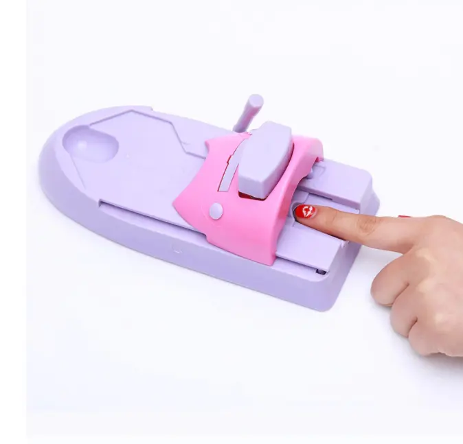 Toptan parmak çivi damgalama makinesi DIY desen pullar tırnak baskı araçları Stamper Nail Art yazıcı