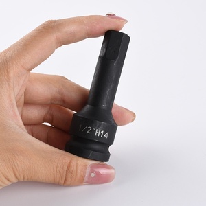 Onarım kullanımı için 1/2 inç özelleştirilebilir OEM destek h-tipi m-tipi t-tipi cr-mo pnömatik lokma seti altıgen Bit siyah kaplama - Product Image 2