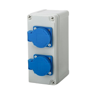 Caja de Distribución de Plástico ABS Impermeable IP67 de 1 Grupo y 20A con Protección RCD, Personalizable, para Uso Doméstico e Industrial