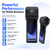 Terminal de point de vente portable Android Z93 avec imprimante de reçus 58/80 mm, imprimante d'étiquettes 40/76 mm, NFC, 4G, WiFi et prise en charge du SDK