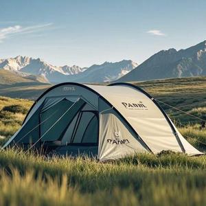 Tente de randonnée portable personnalisée pour 4 à 6 personnes, double couche, imperméable, protection UV, grande tente familiale pour la randonnée en plein air - Product Image 5