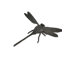 Estatua Moderna de Libélula de Hierro Fundido, Escultura Retro de Libélula de Metal, Adorno para Patio, Jardín, Interior, Hogar Rural, Decoración de Escritorio