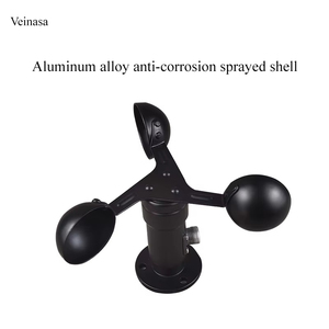 Sensor de Velocidade do Vento em Liga de Alumínio XS-WSS02-4-20mA Anemômetro Digital para Barco Aeroporto Externo Fabricado na China - Product Image 1