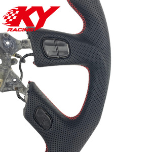 Volante Deportivo de Fibra de Carbono Forjado y Cuero de Alta Gama Personalizado para Hummer H1 H2 H3 Sierra Savana GMC Chevrolet Silverado - Product Image 2