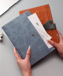 Cuaderno A5 creativo retro de alta calidad con hebilla <span class=keywords><strong>minimalista</strong></span> <span class=keywords><strong>Agenda</strong></span> de cubierta de Pu para negocios de oficina y escritura - Product Image 4