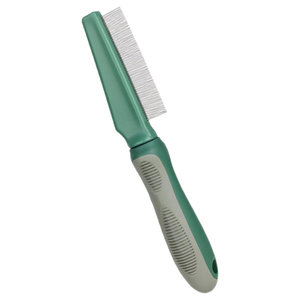 Peine para Pelo de Perro con Mango de Goma, Peine Antipulgas con Dientes Largos y Cortos para Perros y Gatos - Product Image 1
