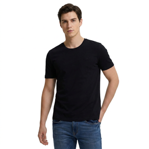 Camiseta de Hombre al por Mayor, Mezcla de Algodón y Poliéster, Personalizada con Serigrafía Digital, Lisa, Tallas Grandes, Fabricante OEM - Product Image 1