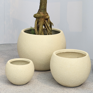 Maceta <span class=keywords><strong>de</strong></span> <span class=keywords><strong>Barro</strong></span> y Cemento Hecha a Mano, Estilo Nórdico Artístico Antiguo, para Plantas Verdes <span class=keywords><strong>de</strong></span> Interior/Exterior - Product Image 5