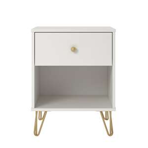 Ensemble de chambre à coucher en bois de chêne gris et noir, Table de chevet avec 2 côtés - Product Image 4