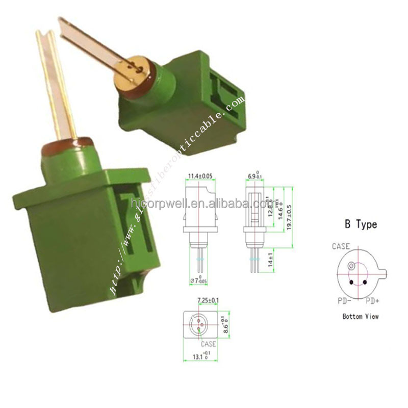 800-1700nm 2.5GHZ Anolog InGaAs PIN Photodiode High Reliability Low Dark Current 3