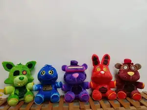 15PCS/PACK 25CM 5 Nights Freddy FNAF Dolls Stuffed FANF Sundrop Plush Toy Sofa Cushion Pillow Claw Machine Toys