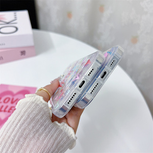 Pour vivo V29E <span class=keywords><strong>5G</strong></span>/Y200 <span class=keywords><strong>5G</strong></span> peint époxy coeur d'amour couverture antichoc Tpu + pc fille femme Handyhille étuis de téléphone portable - Product Image 2