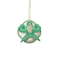 Sachet et pendentif tissés en feuille de pamplemousse rouge, porte-bonheur et contre le mauvais œil, ornements suspendus en tissu polyester pour voiture et sac, vente en gros personnalisée