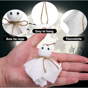 Adornos colgantes de fantasmas de Halloween, juego de 16 piezas de 3 pulgadas, decoración interior para decoraciones de fiestas de Halloween - Product Image 2