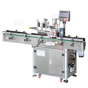 Bottle Water Labeling Machine YIMU YM515 Automatic Water Bottle Can Jar Sticker Orientation Wrap Around Labeling Machine For Wine Plastic Round Bottle Labeler