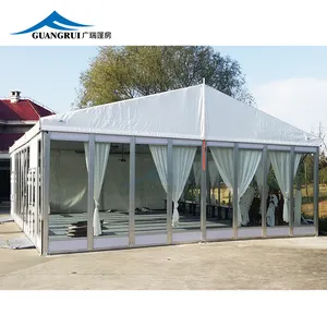 2024 Hot Sale Wedding Tent Outdoor Glass Curtain Event Tent Wall Wedding Party 6x12m Screen Printing Aluminum Alloy PVC Walls