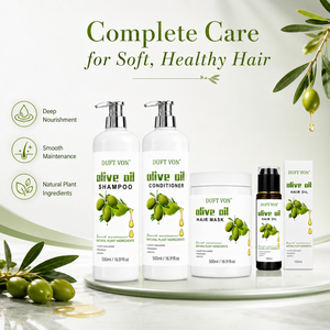 Ensemble de soins capillaires à l'huile d'<span class=keywords><strong>olive</strong></span> naturelle pour cheveux afro-texturés, shampooing hydratant en profondeur, après-shampoing, huile essentielle, soin nourrissant en profondeur, brillance - Product Image 5