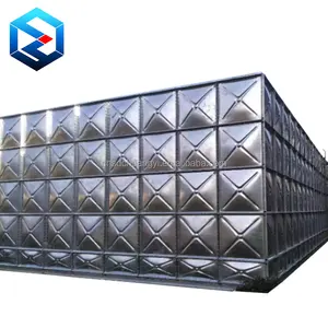 20m3 50m3 100m3 rectangular bolted hot dip galvanized steel panel cube water storage tank in Africa