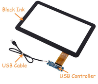 Interface USB 15 \ "21.5 \" 24 \ "Nouveau film tactile capacitif pour capteur Nano Touch pour moniteur d'ordinateur interactif multi-touch