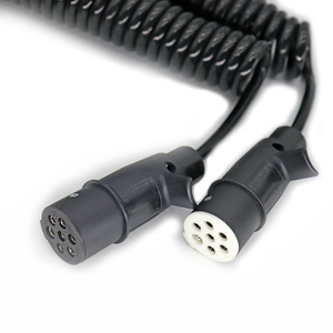 Adaptador de <span class=keywords><strong>remolque</strong></span> de 15 pines <span class=keywords><strong>Cable</strong></span> espiral eléctrico 15 pines a 2x7 pines <span class=keywords><strong>Cable</strong></span> de bobina 24V para vehículo de <span class=keywords><strong>remolque</strong></span> de camión - Product Image 4