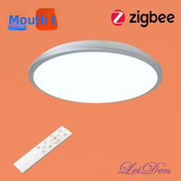 Plafonnier intelligent Tuya Graffiti, sept couleurs RGBCW, télécommande vocale, éclairage intelligent ZigBee pour home cinéma complet