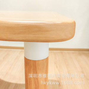 <b>Dining</b> <b>Table</b> Natural Wood Color Rectangle Stable Combination Structure For Elderly And Adults - Product Image 3