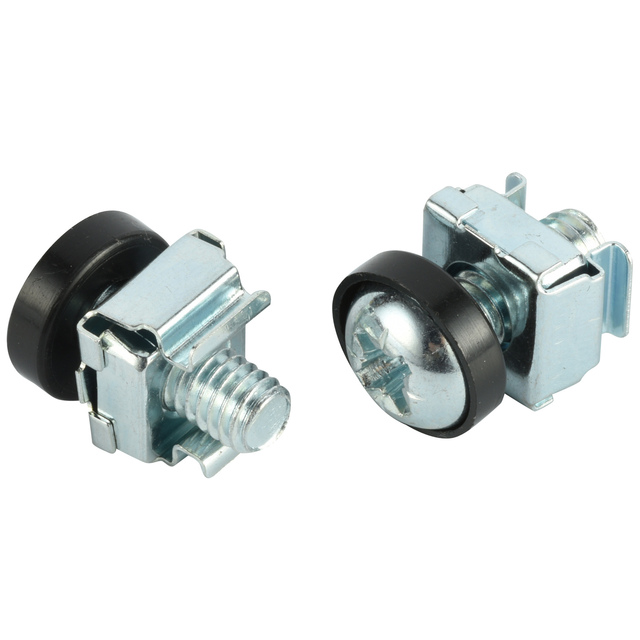 RoHS Compliant Network Cabling Accessories Screw Cage Nut Kits M6 for Server Shelf Cabinet