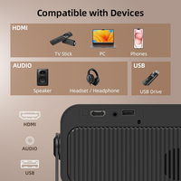 Mini Proyector LCD Inteligente Portátil de Alcance Ultracorto 0.9:1 con Android 11, Cine en Casa, Inalámbrico, Wifi Dual