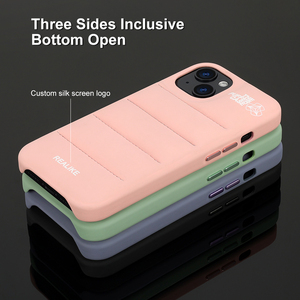 Nouveau cuir souple dos veste conception antichoc bouffant coton doudoune nord téléphone étui pour <span class=keywords><strong>iphone</strong></span> 14 15 16 <span class=keywords><strong>Pro</strong></span> <span class=keywords><strong>Max</strong></span> étui visage - Product Image 4