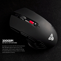 Ratón para Juegos FANTECH WG12, Sensor Pixart 3065, Ratón Inalámbrico Programable para PC de 2.4GHz